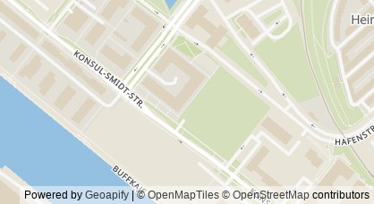 Kartendarstellung von  Überseekirche – Gemeinde Überseestadt