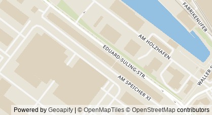 Kartendarstellung von  Hafenmuseum Speicher XI