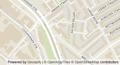 Kartendarstellung von  Arbeiter-Samariter-Bund Landesverband Bremen e.V.