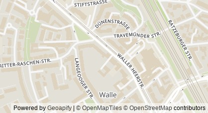 Kartendarstellung von  Kinderarztspraxis Walle