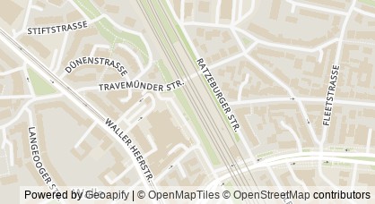 Kartendarstellung von  DRK-Mobilitätsangebot in Walle