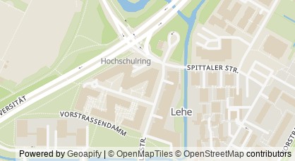 Kartendarstellung von  Bremer Initiative zur Stärkung frühkindlicher Entwicklung (BRISE)