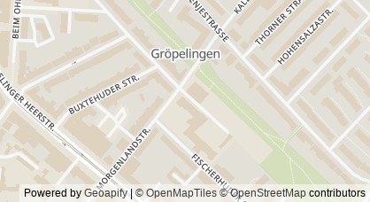 Kartendarstellung von  Aufsuchende Bildungsberatung in der Überseestadt