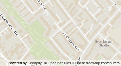 Kartendarstellung von  Quartierstreff Rostocker Straße
