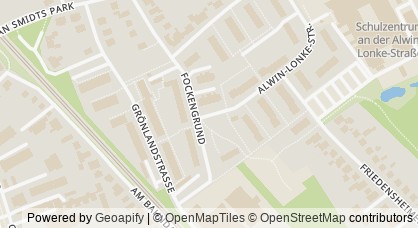 Kartendarstellung von  Jugendclub Fockengrund