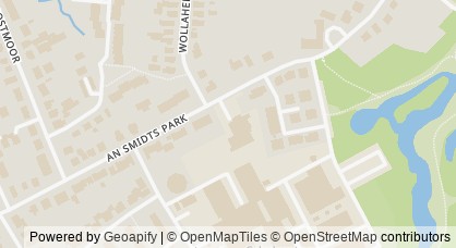 Kartendarstellung von  Kinder- und Familienzentrum An Smidts Park