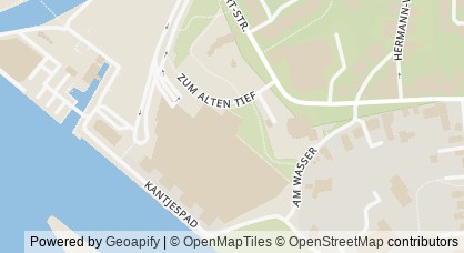 Kartendarstellung von  Jugendhaus Vegesack