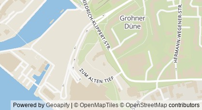 Kartendarstellung von  Kinder- und Familienzentrum Grohn