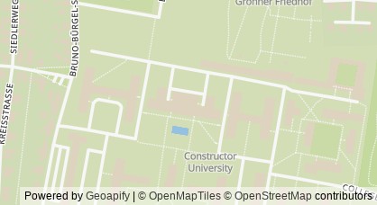 Kartendarstellung von  Constructor University