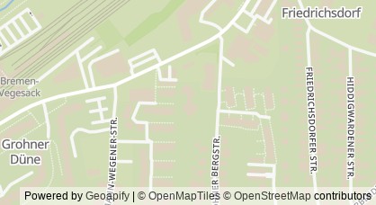 Kartendarstellung von  Waldorfkindergarten Bremen-Nord