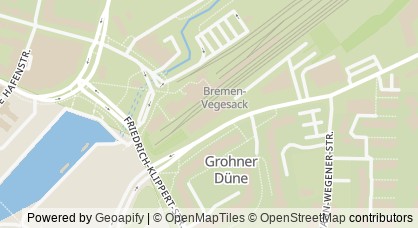 Kartendarstellung von  Beratung „Ankommen im Quartier“ (AiQ) Grohn