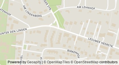 Kartendarstellung von  Blindengarten Bremen e.V.