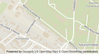 Kartendarstellung von  Kinder- und Familienzentrum Reepschlägerstraße