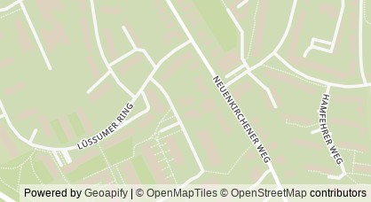 Kartendarstellung von  Gesundheitsfachkräfte im Quartier Lüssum