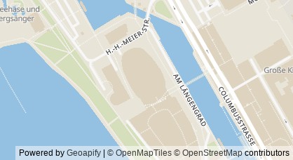 Kartendarstellung von  Klimahaus Bremerhaven